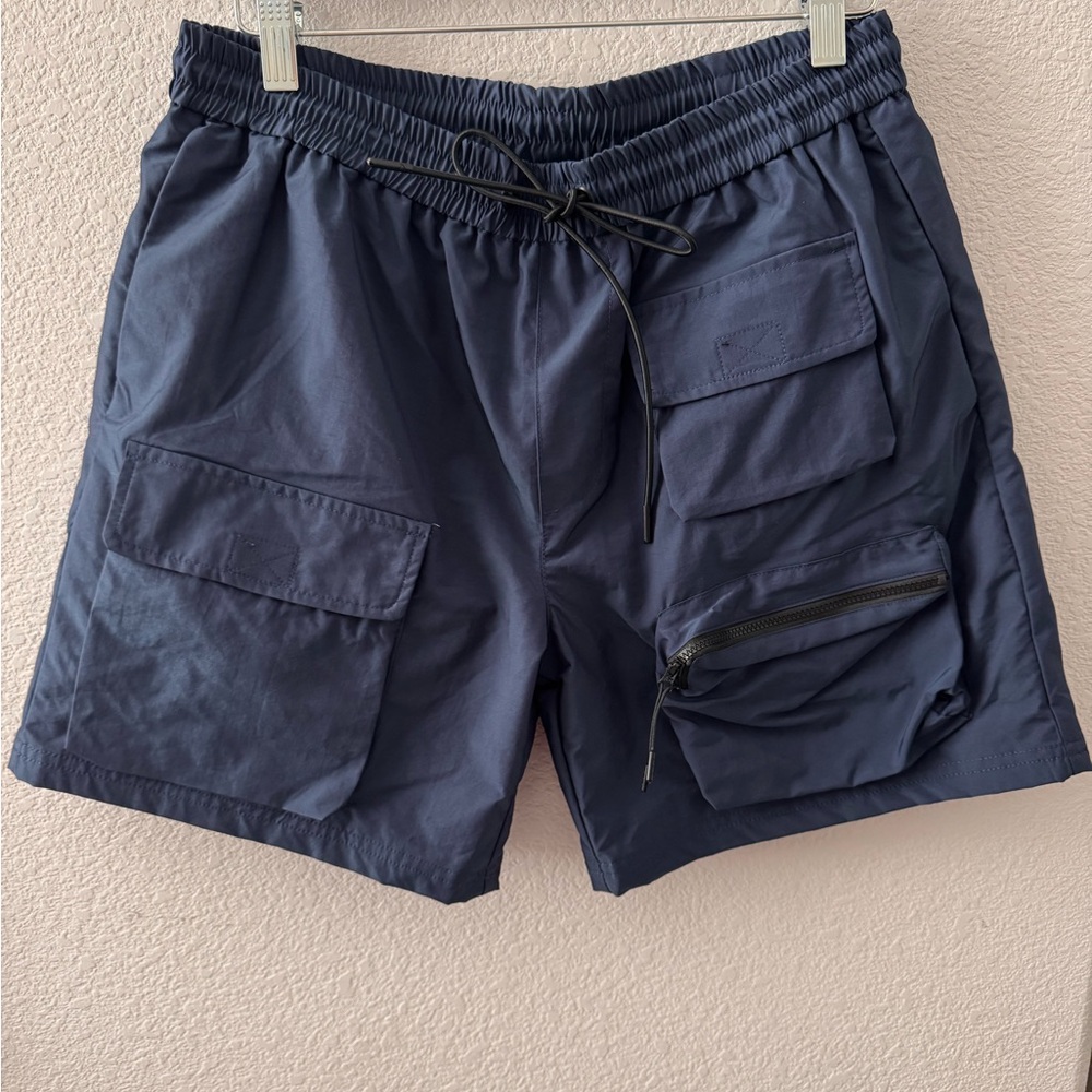Richie Le Utility Navy Cargo Shorts